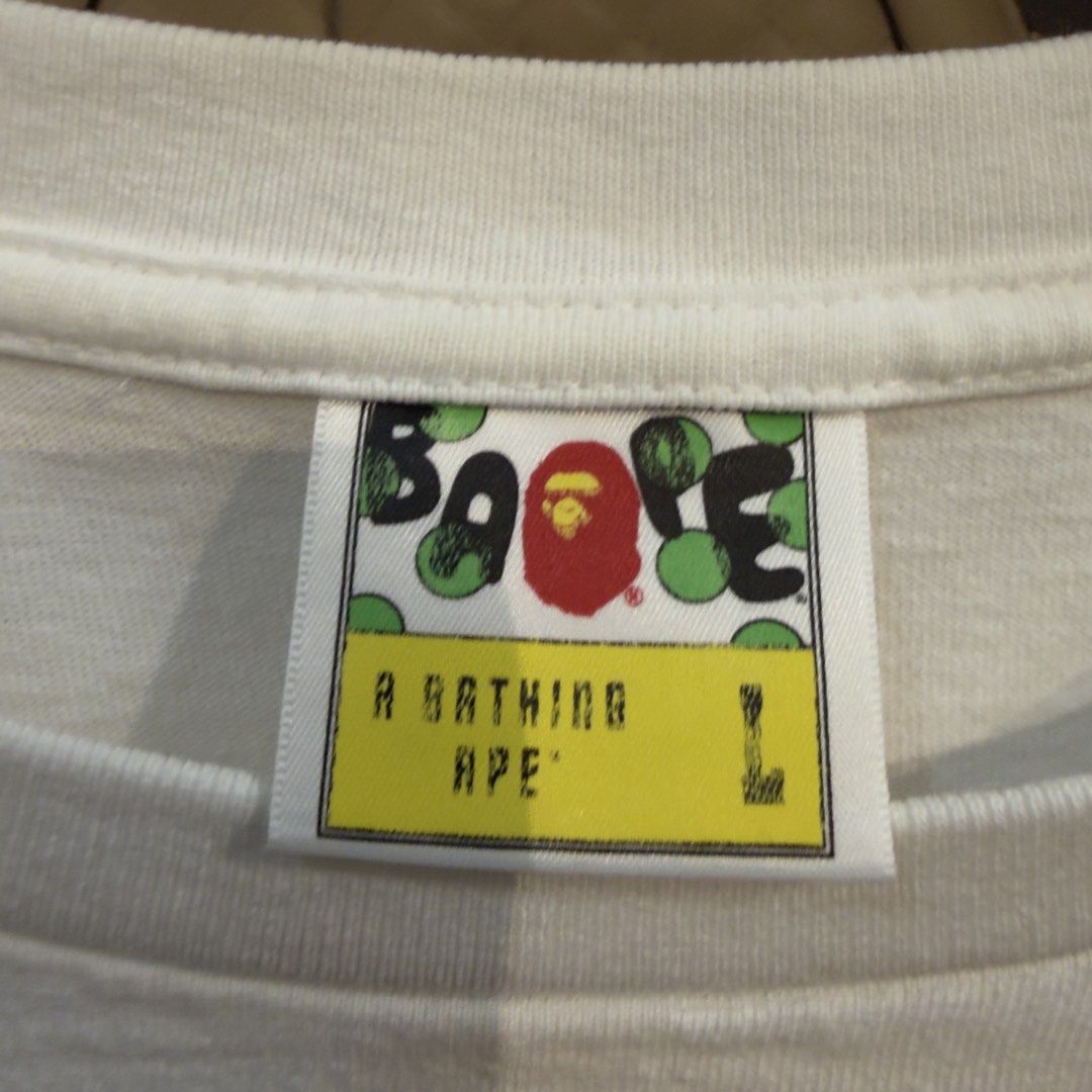 BAPE BIG HEAD MIRROR COTTON CANDY WHITE TSHIRT (Category: Tshirts & Polo Shirts ) located in Manila. Submitted by jerichomal82553 (Listing ID 1468910021, Image 3). Description: BAPE BIG HEAD MIRROR COTTON CANDY WHITE TSHIRT 21 by 28.