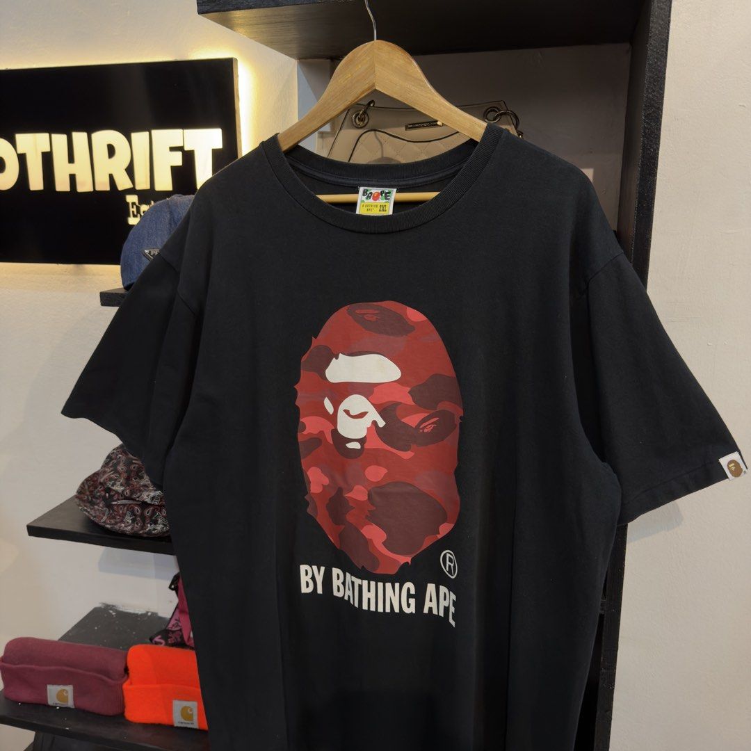 BAPE BIG HEAD RED CAMOUFLAGE BLACK (Category: Tshirts & Polo Shirts ) located in Manila. Submitted by jerichomal82553 (Listing ID 1468909567, Image 2). Description: BAPE BIG HEAD RED CAMOUFLAGE BLACK TSHIRT 24 by 30.