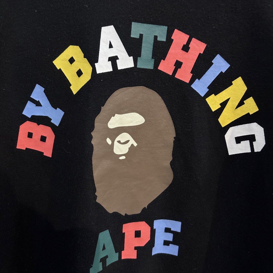 Bape Collage Logo Longsleeve (Category: Activewear) located in Rizal. Submitted by doyskie.star (Listing ID 1468721723, Image 3). Description: BAPE COLLAGE LOGO LONG SLEEVE 23.5 by 27 COMPLETE TAGS.
