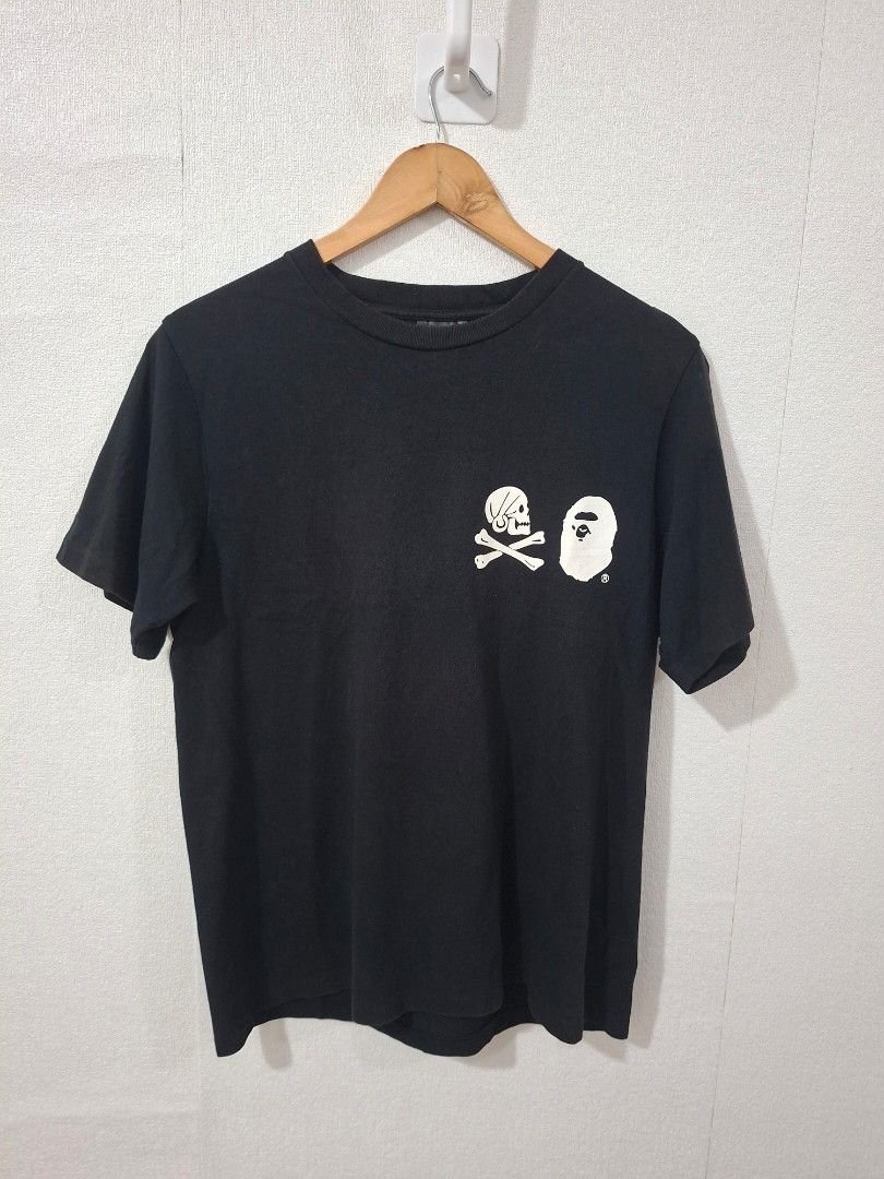 Bape x neighborhood shirts (Category: Tshirts & Polo Shirts ) located in Cavite. Submitted by labbudds20 (Listing ID 1468926772, Image 2). Description: bape x neighborhood size small armpit to armpit 19 inches length 26 inches excellent to new condition see pictures for details.
