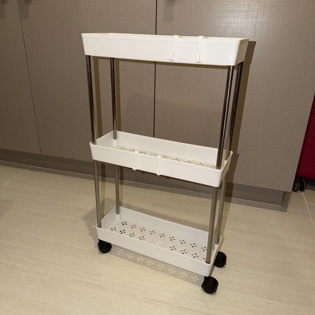 Bathroom Organizer Rack (Category: Shelves, Cabinets & Racks) located in Pasig City. Submitted by kingclutter (Listing ID 1468766473, Image 1). Description: Dimensions in the pics..