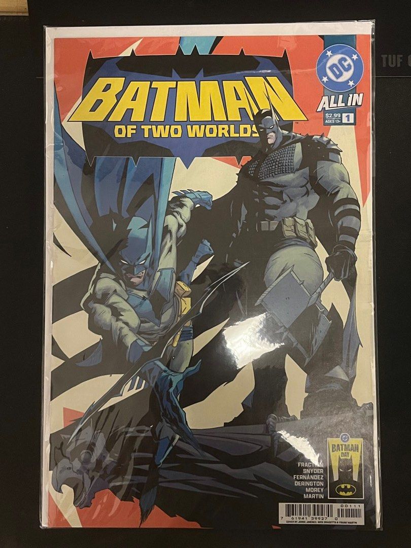 Batman Comics for sale (Category: Comics & Manga) located in Quezon City. Submitted by tylorddg (Listing ID 1468768319, Image 2). Description: Batman #135 Jim Cheung Foil Variant - 500 Batman Day Batman of two worlds - 250 Cainta-Marikina-Pasig Lalamove-LBC-Pick up Gcash-Bdo-Bpi .
