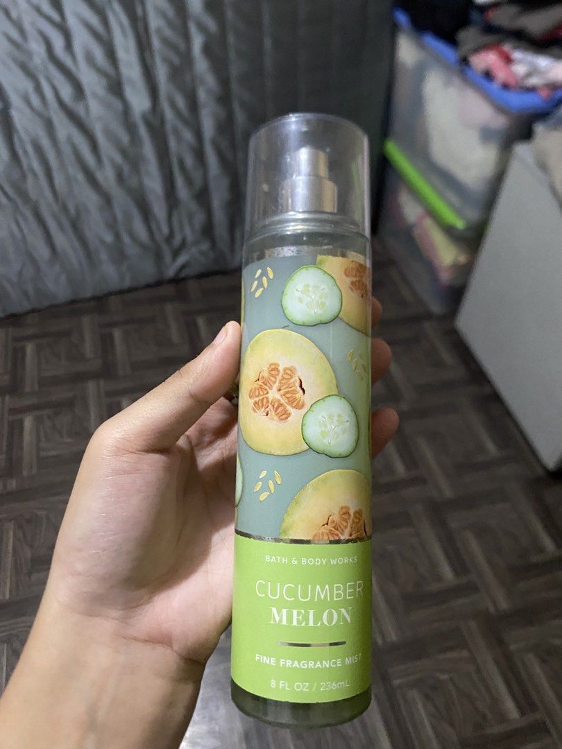 BBW CUCUMBER MELON ORIGINAL (Category: Fragrance & Deodorants) located in Quezon City. Submitted by margauxdeclutter (Listing ID 1468828133, Image 1). Description: Bbw cucumber melon original lightly used i prefer more sweet than fruits smell.