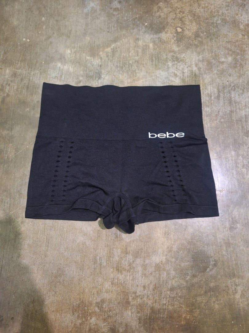 Bebe Shorts High-Rise active wear (Category: Activewear) located in Palayan City. Submitted by erae_lf (Listing ID 1468726967, Image 2). Description: Brand New Condition No Issue 10/10 overall Size M Waist: 30-34" Length: 11.5" Dm Location: Palayan City Nueva Ecija.