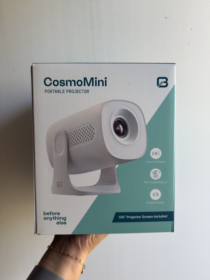 Before Anything Else CosmoMini Portable Projector (Category: Projectors) located in Mabalacat. Submitted by reaaa.apbp (Listing ID 1468727059, Image 1). Description: - Brand new, sealed in box CosmoMini portable projector (White) - Compact design with 180-degree flexible rotation for easy ceiling or wall projection - 6 galaxy projection modes and 7 ambient light color effects - Smart screen mirroring and universal connectivity - FREE bundle: 1-me