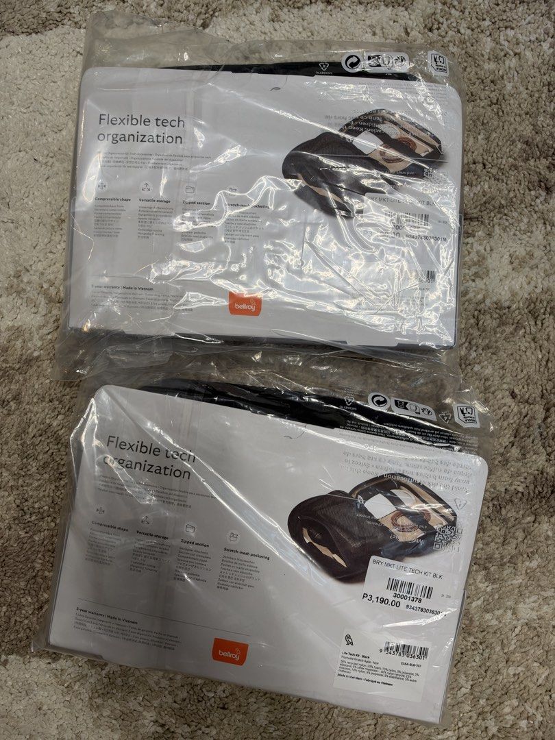 Bellroy Lite Tech Kit (Category: Belt bags, Clutches and Pouches) located in Pasig City. Submitted by ecrz19 (Listing ID 1468749683, Image 3). Description: 2 sets available Srp is 3190 selling for only 1800 Location: Ortigas center, Pasig.