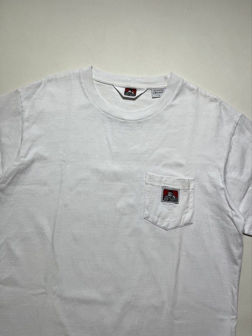 Ben Davies Pocket Tee (Category: Tshirts & Polo Shirts ) located in Tacloban City. Submitted by calix.on (Listing ID 1468856325, Image 2). Description: Ben Davies Pocket Tee size large width 21.5 length 27.5 flaw red stain.
