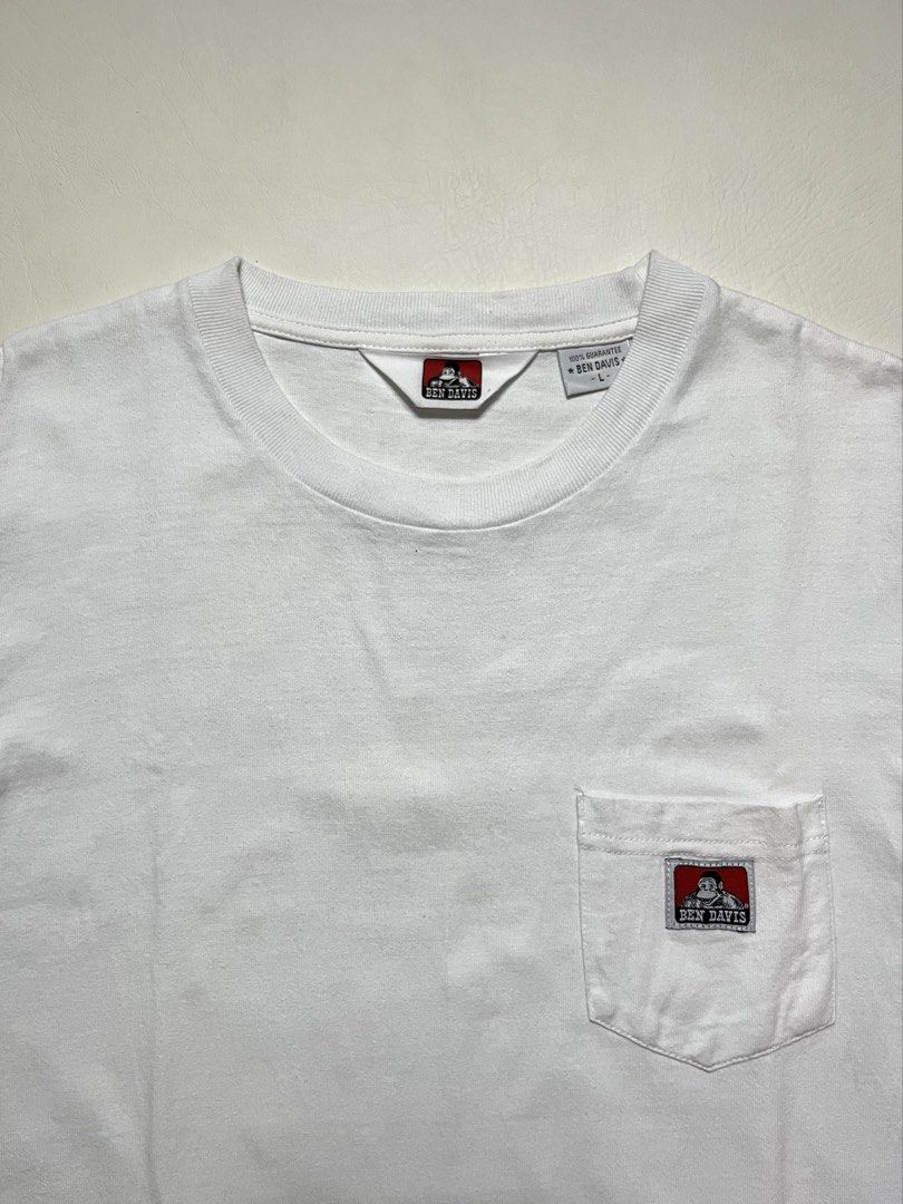 Ben Davies Pocket Tee (Category: Tshirts & Polo Shirts ) located in Tacloban City. Submitted by calix.on (Listing ID 1468856325, Image 3). Description: Ben Davies Pocket Tee size large width 21.5 length 27.5 flaw red stain.
