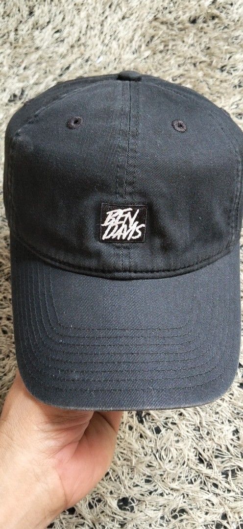 Ben Davis Black Embroidered Logo Baseball Cap (Category: Caps & Hats) located in Paranaque City. Submitted by michael-08 (Listing ID 1468762098, Image 2). Description: - Brand: Ben Davis - Color: Black - Material: 100% Cotton - Style: Unstructured dad hat with curved brim and embroidered front logo patch WALA PO ISSUE AUTHENTIC PO ORIGINAL NA BEN DAVIS..COLOR RATE 9.7 .BAGONG BAGO ...