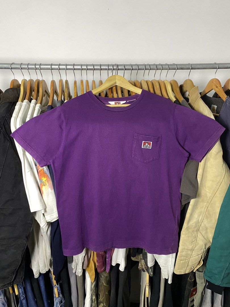 ben davis pocket tee Purple shirt (Category: Formal Shirts) located in Dasmarinas. Submitted by ridgeridethrift (Listing ID 1468748657, Image 1). Description: Width - 27 Length - 21.5 Color rate : 9/10, minor fade.
