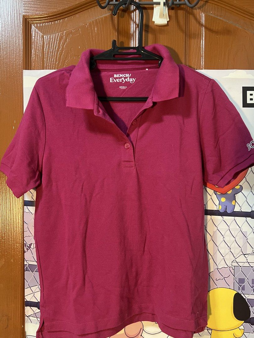 Bench Everyday Pink Polo Shirt Small (Category: Shirts) located in Marikina City. Submitted by yssacee (Listing ID 1468906912, Image 1). Description: - Brand: Bench Everyday - Item: Polo Shirt - Color: Bright Pink - Size: Small (collar tag) - Sleeves: Short with white and black 'BCH' embroidery on the left - Details: Standard collar, two-button front - Condition: excellent - pm for more photos - shipping from lower Antipolo Rizal.