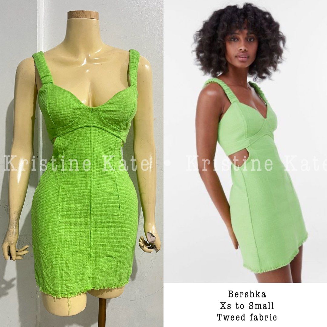 Bershka Dress (Category: Dresses) located in Iloilo. Submitted by curatedclobykaia_ (Listing ID 1468878871, Image 1). Description: Tweed fabric .