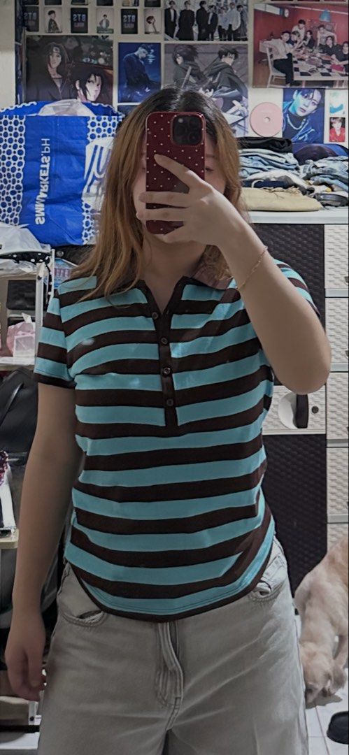 Bershka Polo Shirt (Category: Others Tops) located in Cabanatuan. Submitted by fitsby.el (Listing ID 1468840145, Image 2). Description: xl on tag, but can fit s-xl. see ww next slide brand new over 🏃🏻.
