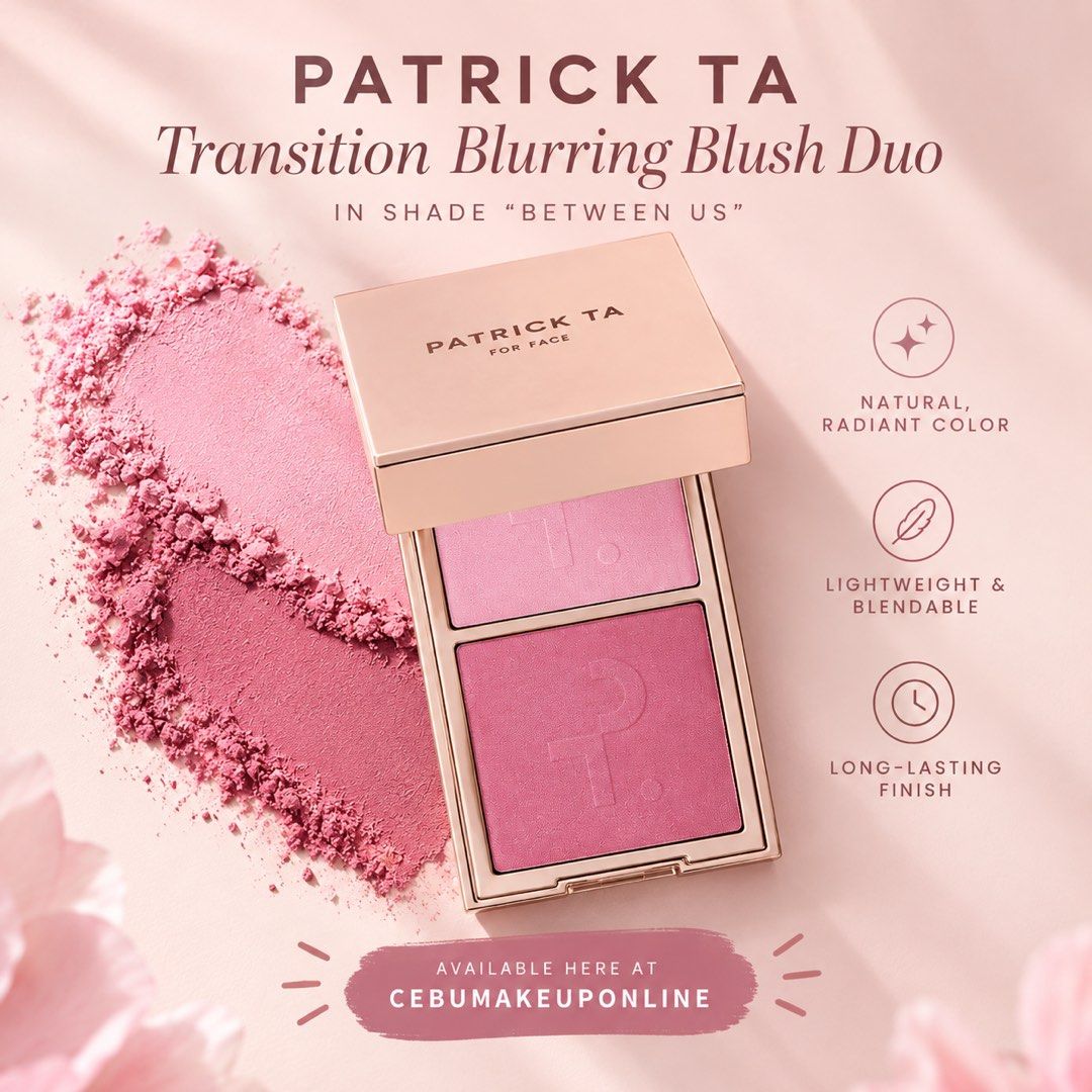 Between Us - Patrick Ta Transition Blurring Blush Duo (Category: Makeup) located in Cordova. Submitted by cebumakeuponline (Listing ID 1468862164, Image 3). Description: .