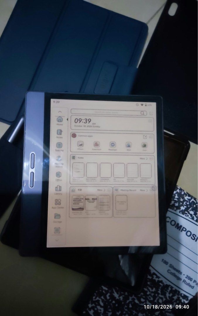 Bigme B7 colored with stylus (Category: E-Readers) located in Pasig City. Submitted by ch.1003 (Listing ID 1468720013, Image 3). Description: Slightly negotiable. Bought last May 2026. Worth 21k. Free 4 case Impulse buying. No issue. Specs see pictures..