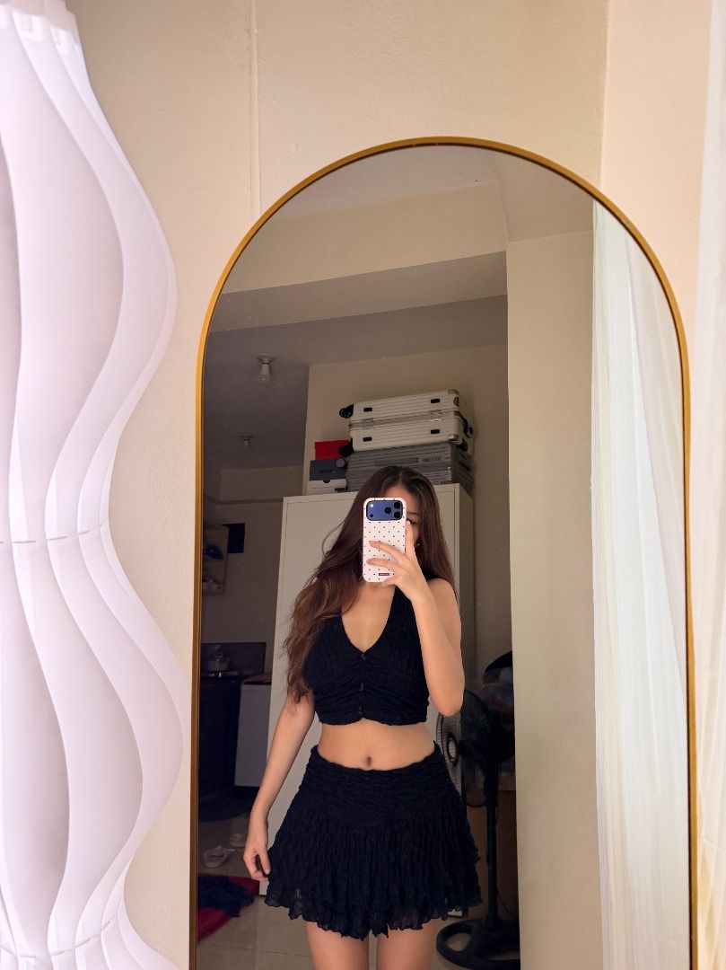Black Coords (Category: Dresses) located in Mandaluyong City. Submitted by prelovedbyrinoa_ (Listing ID 1468852267, Image 1). Description: Preloved — wear once ♡ Size: XS–S ♡ Location: Mandaluyong City ♡ Lalamove / Grab Express available.