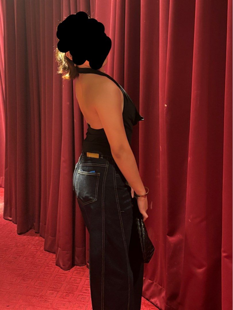 Black Halter Top Cowl Neck (Category: Sleeveless) located in Muntinlupa City. Submitted by _gudstuff (Listing ID 1468876274, Image 2). Description: - Color: Sleek Black - Style: Halter top with trendy cowl neckline & open back design - Condition: Worn once.
