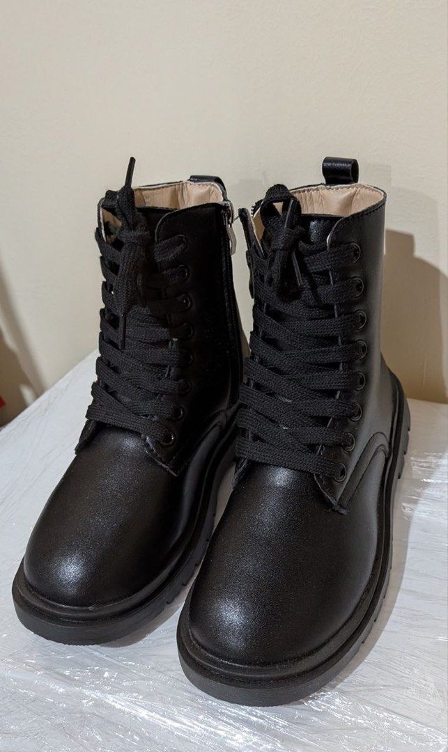 Black lace up combat boots kids (Category: Boots) located in Baguio. Submitted by suffering (Listing ID 1468920844, Image 3). Description: Baguio .