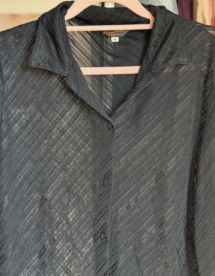 Black See-Through Blouse (Category: Blouses) located in Lapu Lapu. Submitted by bzzzzarah (Listing ID 1468918410, Image 2). Description: .