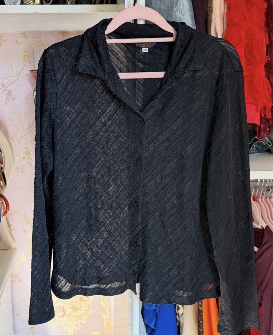 Black See-Through Blouse (Category: Blouses) located in Lapu Lapu. Submitted by bzzzzarah (Listing ID 1468918410, Image 1). Description: .