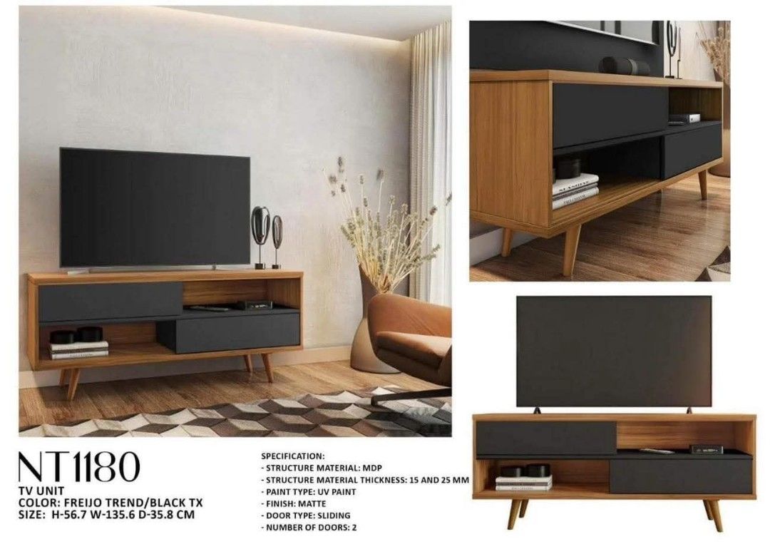 Black Tv Rack Tv Table Stand (Category: TV Consoles) located in Marikina City. Submitted by marcobarbado.cloud (Listing ID 1468767341, Image 1). Description: .