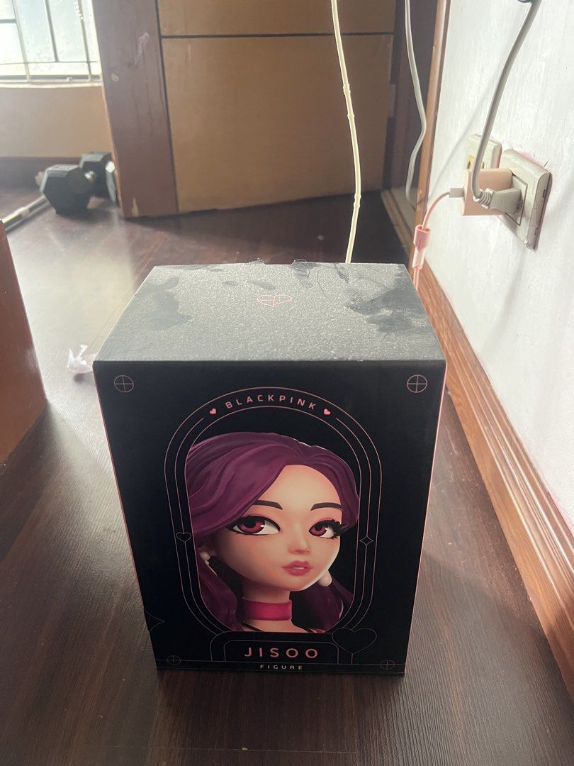 BLACKPINK Collectible Figure Jisoo (Category: Figurines & Statues) located in Manila. Submitted by _lovedbyurstrully (Listing ID 1468739821, Image 2). Description: - Item: Official Blackpink Jisoo Collectible Figure (Thailand Release) - Condition: Brand new, unopened inside plastic blister pack - Packaging Note: Original box included, but has minor dust and smudges on top - Materials: PVC, ABS, and stainless steel - Dimensions: Approximately 15.7