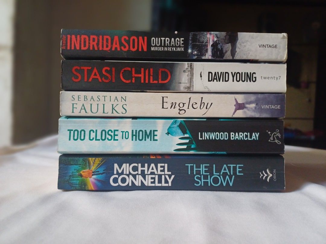 Book Bundle (Category: Storybooks) located in Davao. Submitted by sugar_m. (Listing ID 1468752893, Image 1). Description: 5 authentic books for 270‼️ Genre: Mystery, Crime, Psychological thriller 📍Davao 📦Delivery available (within and outside Davao) 🤝Meetups available Facebook: Sugar Mejias.