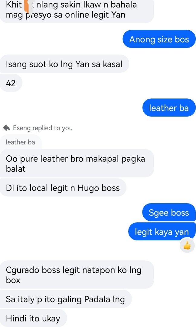 BOSS HUGO BOOTS LEATHER (Category: Boots) located in Bulacan. Submitted by side.hustle11 (Listing ID 1468875995, Image 1). Description: BAKA MY GUSTO MGA SIR PABENTA LNG NO BOX NAWALA Hinde po ukay padala po galing italy isang beses lang nasuot 14k bili HUGO BOSS LEATHER BOOTS SIZE 42 5K NALANG PO BULACAN LOC.