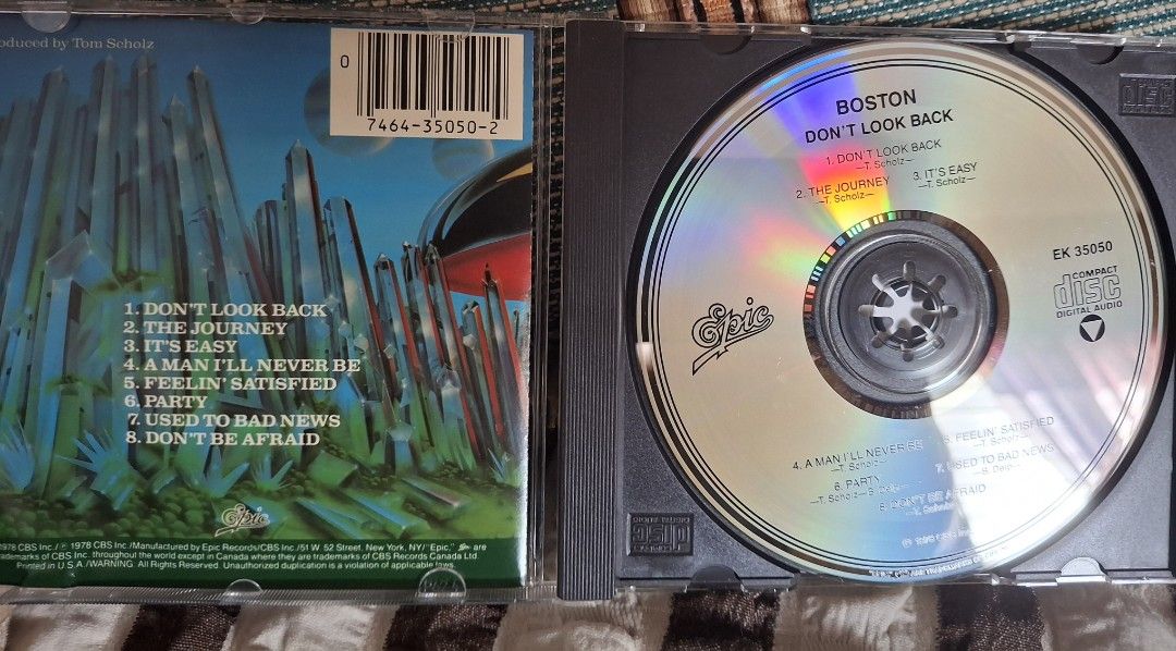 Boston - Dont look back (Category: CDs & DVDs) located in Davao. Submitted by vintageklasiks (Listing ID 1468928905, Image 2). Description: .