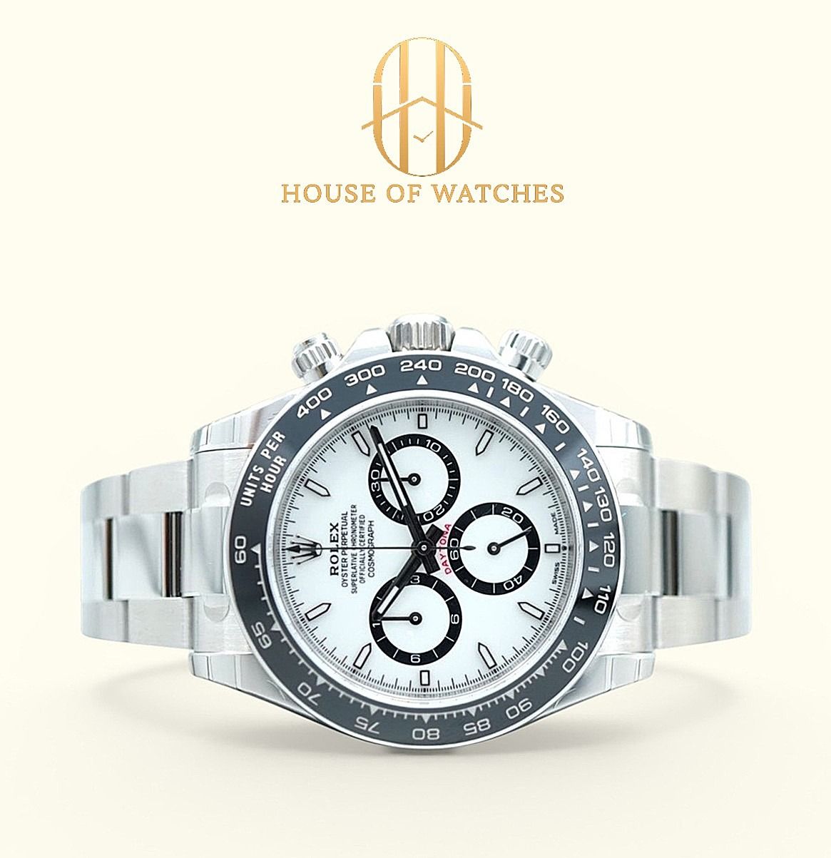 Brand New July 2026 Rolex Daytona White Panda Oyster 126500LN 126500 White (Category: Watches) located in Singapore. Submitted by houseofwatches.sg (Listing ID 1468744994, Image 1). Description: Stay connected with House of Watches! Brand New July 2026 Rolex Daytona White Panda Oyster 126500LN Our Price: $47,950 SKU: HS24541 Brand: Rolex Reference: 126500LN Condition: Brand New Dated: July 2026 Dial: White Material: Stainless Steel Case Diameter: