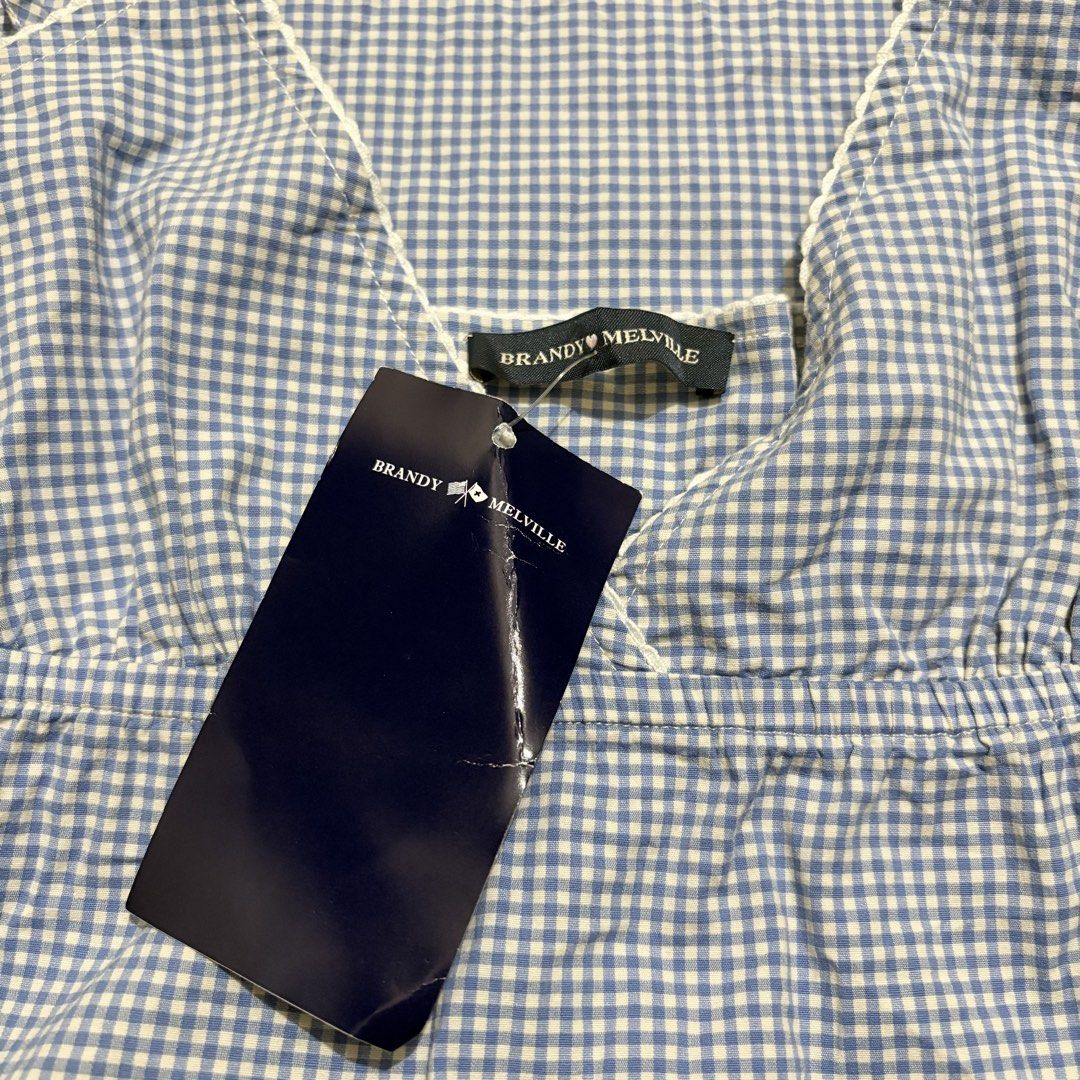 brandy melville gingham edith dress (Category: Dresses) located in Subic. Submitted by shes2pid_ (Listing ID 1468761251, Image 2). Description: brandy melville gingham edith dress ~ small to semi med ~ vvv nice! no issue ~ bnwt <3.