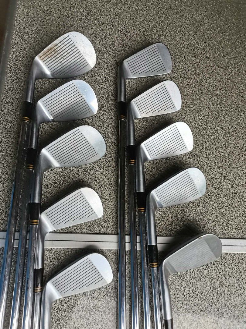 Bridgestone Model 55-HM Forged irons, Flex R (Category: Golf) located in San Pedro. Submitted by trisheljas_japansurplus (Listing ID 1468720053, Image 3). Description: 📍For Sale📍 Bridgestone Model 55-HM Forged irons Irons👉Sw, Pw, S/P, 3-9 Right handed steel shaft golf pride Grip location 📍 Filinvest Homesite barangay bagong silang san pedro laguna 📍.