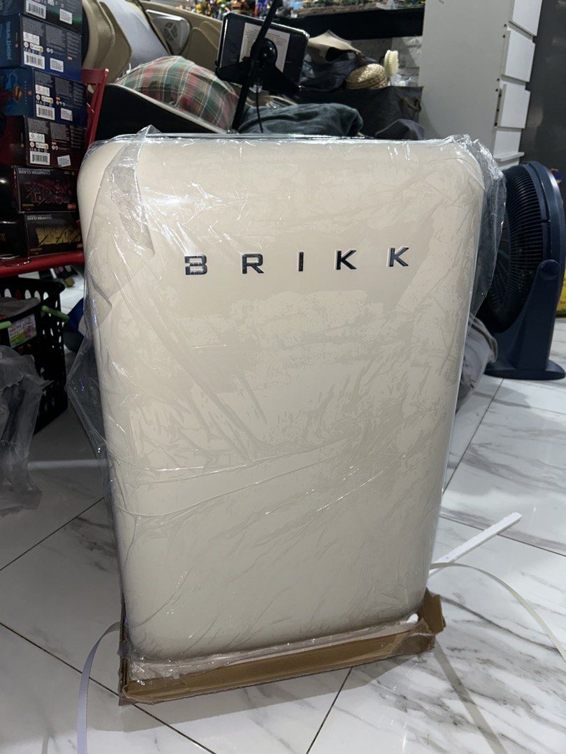 Brikk Mini Personal Refrigerator Cream Colour (Category: Refrigerators and Freezers) located in Manila. Submitted by riceeeeels (Listing ID 1468820022, Image 1). Description: - Brand: Brikk Mini Fridge 2.5 cu ft - Color: Cream - Condition: Brand new, never used, still wrapped in plastic with original box base and foam inserts - Interior: Clean white with 3 removable wire shelves and convenient door storage racks - Ideal For: Bedrooms, home office
