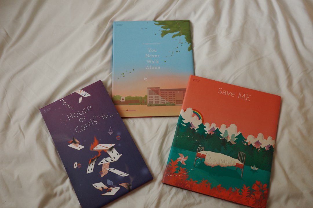 BTS Graphic Lyrics Books Set - House of Cards, Save ME, You Never Walk ...