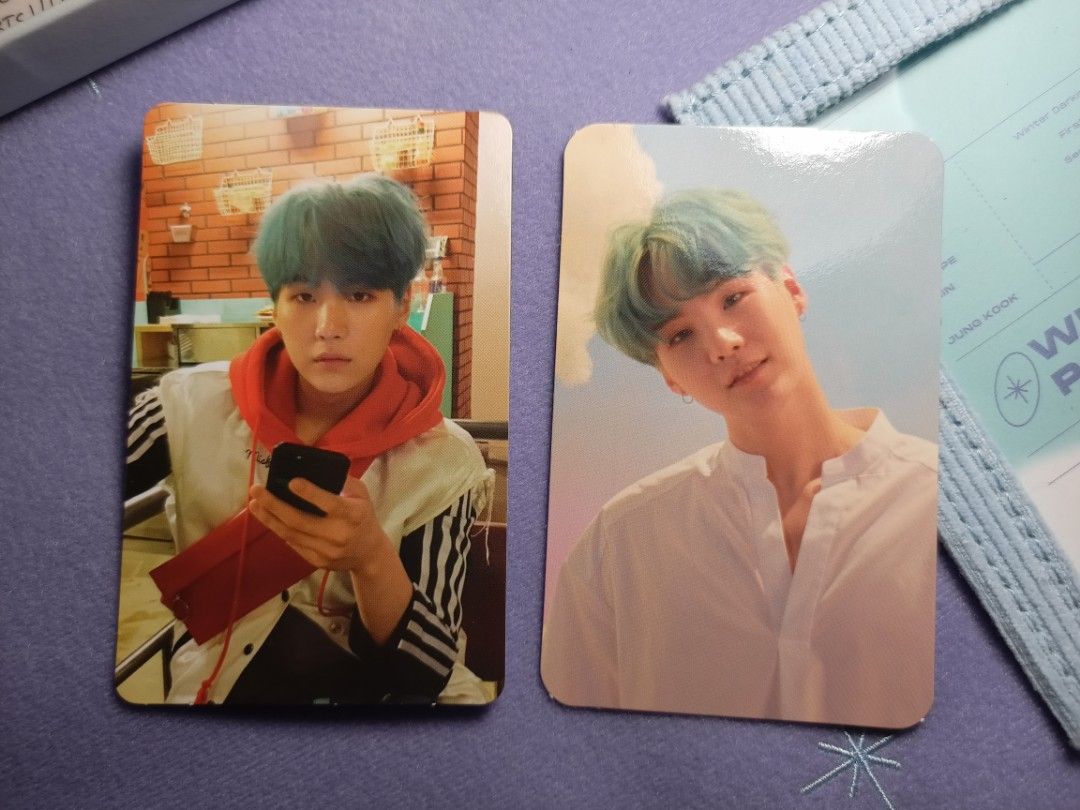 BTS Suga Min Yoongi Photocards Set (Category: K-Wave Merchandise) located in Antipolo. Submitted by maineluvsyoongi (Listing ID 1468791487, Image 1). Description: her o is 9/10 condi (hairline mark) onhand payo.