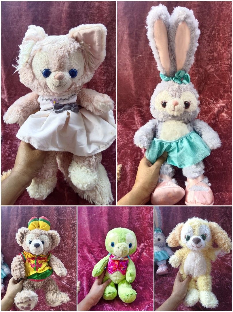 Bundle 5pcs Disney Duffy and Friends Plush Collection (Category: Plushies & Soft Toys) located in Cabuyao City. Submitted by jimcollections (Listing ID 1468804972, Image 1). Description: - Authentic Disney Duffy and Friends plush collection - Available characters: CookieAnn, Duffy (CNY outfit), StellaLou, Olu Mel, and LinaBell - Super soft and fluffy texture with detailed, vibrant outfits - Ideal for Disney fans, collectors, or as a special gift 