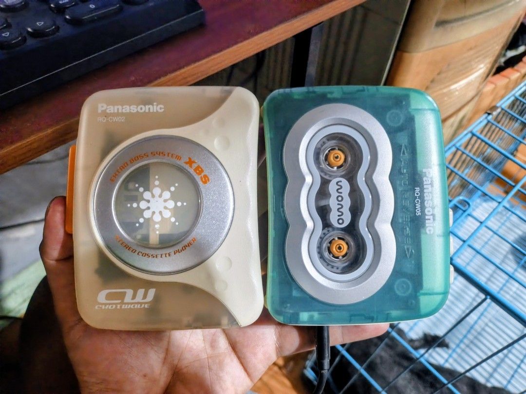 Bundle Panasonic Stereo Walkmans RQ- CW02 & CW05 Auto Reverse (Category: Portable Music Players) located in Manila. Submitted by warfreak98 (Listing ID 1468732402, Image 2). Description: For Sale My Preloved Panasonic Stereo XBS Featured Walkman Cassettes RQ-CW02 & CW05 Auto Reverse both 💯 working excellent quality fresh from Japan gagamitin mo nlang po bukod sa aesthetic features ng unit perfect for collectors and audiophiles makinis na makinis