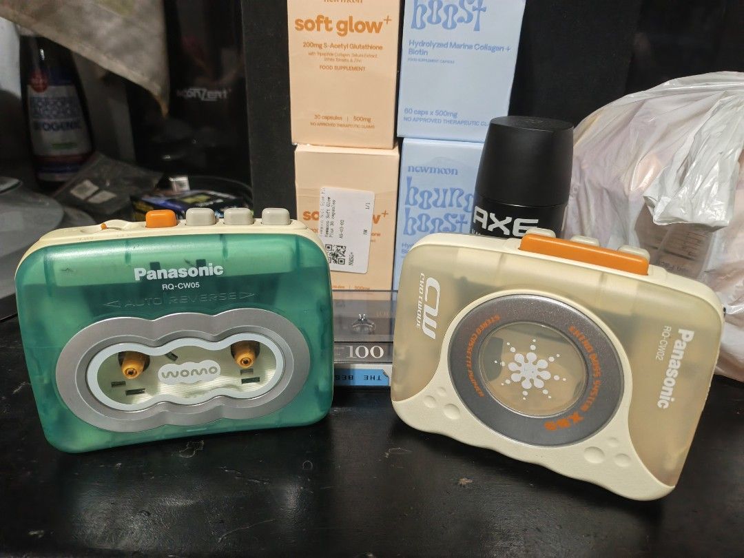 Bundle Panasonic Stereo Walkmans RQ- CW02 & CW05 Auto Reverse (Category: Portable Music Players) located in Manila. Submitted by warfreak98 (Listing ID 1468732402, Image 1). Description: For Sale My Preloved Panasonic Stereo XBS Featured Walkman Cassettes RQ-CW02 & CW05 Auto Reverse both 💯 working excellent quality fresh from Japan gagamitin mo nlang po bukod sa aesthetic features ng unit perfect for collectors and audiophiles makinis na makinis