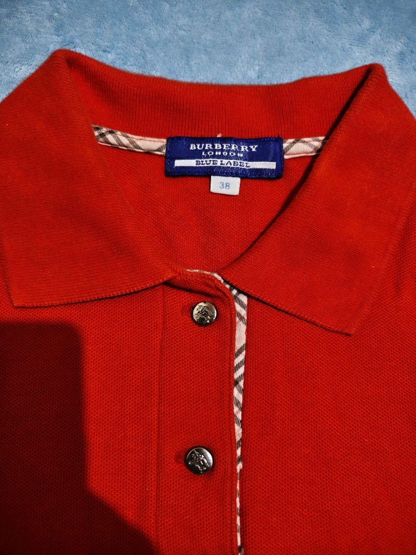 Burberry (Category: Activewear) located in Mandaue City. Submitted by prekfinds (Listing ID 1468760692, Image 3). Description: B** berry Blue label As new condition 9.9/10colorate Size: 38 on tag Dimes: 17W x 22L No issue.