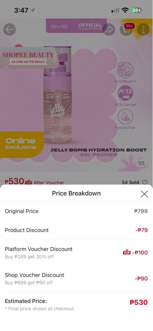 BYS Jelly Bomb Gel to Liquid Setting Spray (Category: Makeup) located in Manila. Submitted by nhycxnixx (Listing ID 1468645925, Image 3). Description: BYS Jelly Bomb gel to liquid setting spray Brand new Srp: 799 RFS: impulsive buying .