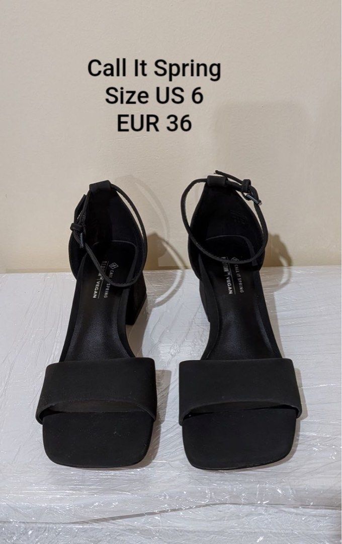 Call it spring ankle strap block heels vegan (Category: Sandals) located in Baguio. Submitted by suffering (Listing ID 1468920033, Image 2). Description: Baguio .