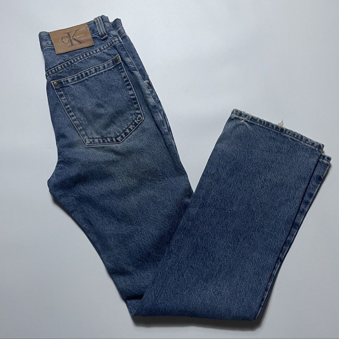 Calvin Klein Straight Cut Pants (Category: Jeans) located in Manila. Submitted by reviveclosetph (Listing ID 1468782788, Image 1). Description: Waist: 28 Length: 43.5 Leg Opening: 8.