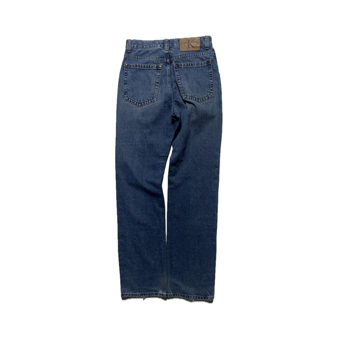 Calvin Klein Straight Cut Pants (Category: Jeans) located in Manila. Submitted by reviveclosetph (Listing ID 1468782788, Image 2). Description: Waist: 28 Length: 43.5 Leg Opening: 8.