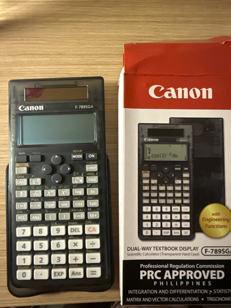 Canon F-789SGA Scientific Calculator with Box, Hobbies & Lifestyle ...