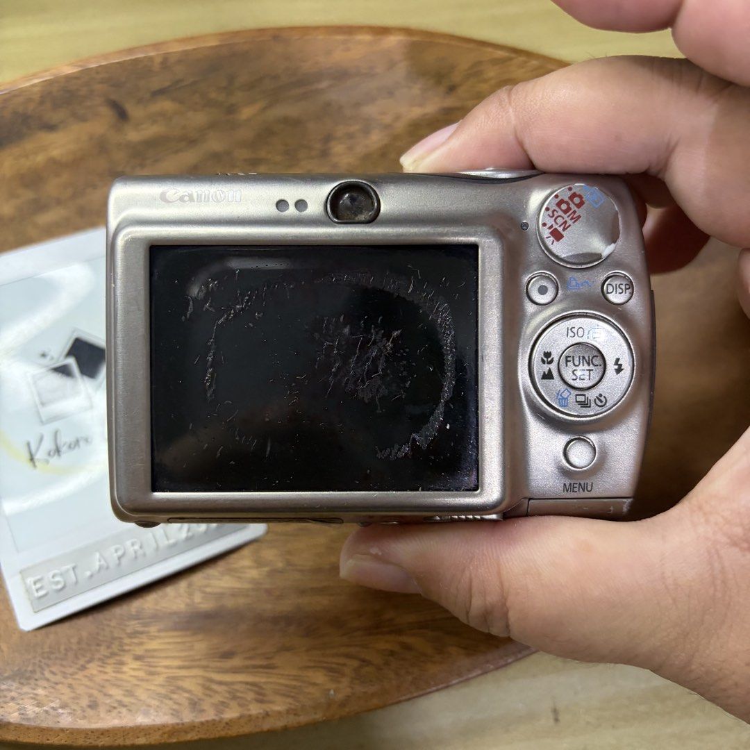 Canon PowerShot SD900 Digital Elph Camera Digicam (Category: Cameras) located in Caloocan City. Submitted by lynaldeax (Listing ID 1468827566, Image 3). Description: Canon PowerShot SD 900 Digital Elph aka Digital IXUS 900 Ti aka IXY Digital 1000 Issue: Lens Error - naka-retract lang ang camera lens / hindi bumababa Inclusions: Camera only Selling as is. Issue posted..