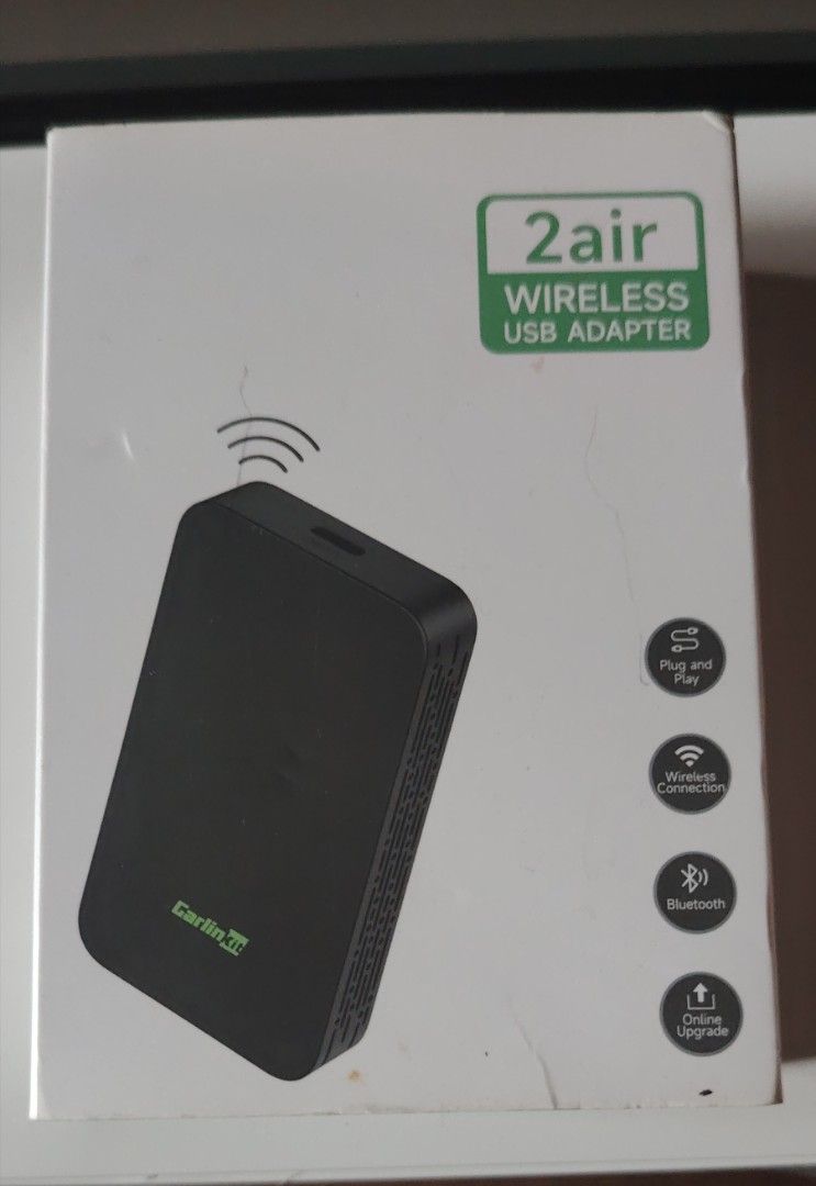 Carlinkit 2air (Carlinkit 5.0) Wireless CarPlay & Android Auto Adapter (Category: Audio, Video, Alarm and other Electronic Accessories) located in Makati City. Submitted by cess2377 (Listing ID 1468809200, Image 1). Description: Upgrade your ride! Convert your factory wired Apple CarPlay & Android Auto into seamless wireless connectivity with the Carlinkit 2air (5.0)! No more messy cables every time you get into your car. 🚗✨ ​🌟 Key Features: ​D