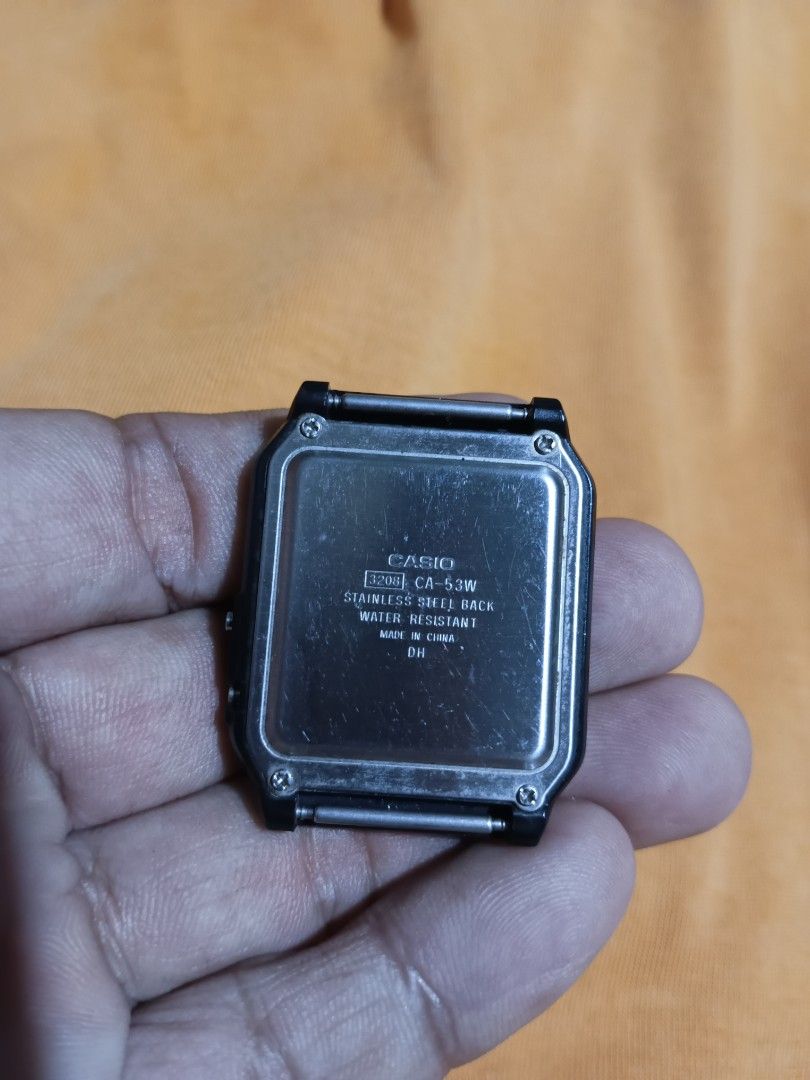 Casio CA-53W Calculator Watch Vintage Style (Category: Men's Watches) located in Quezon City. Submitted by kenz1000 (Listing ID 1468796741, Image 2). Description: For Sale -Classic Casio CA-53W Calculator Watch -In good working condition -All buttons working -Need lang new strap -900php -Litex Commonwealth meetup/pickup, rider pickup si buyer magbook, regular LBC shipping.