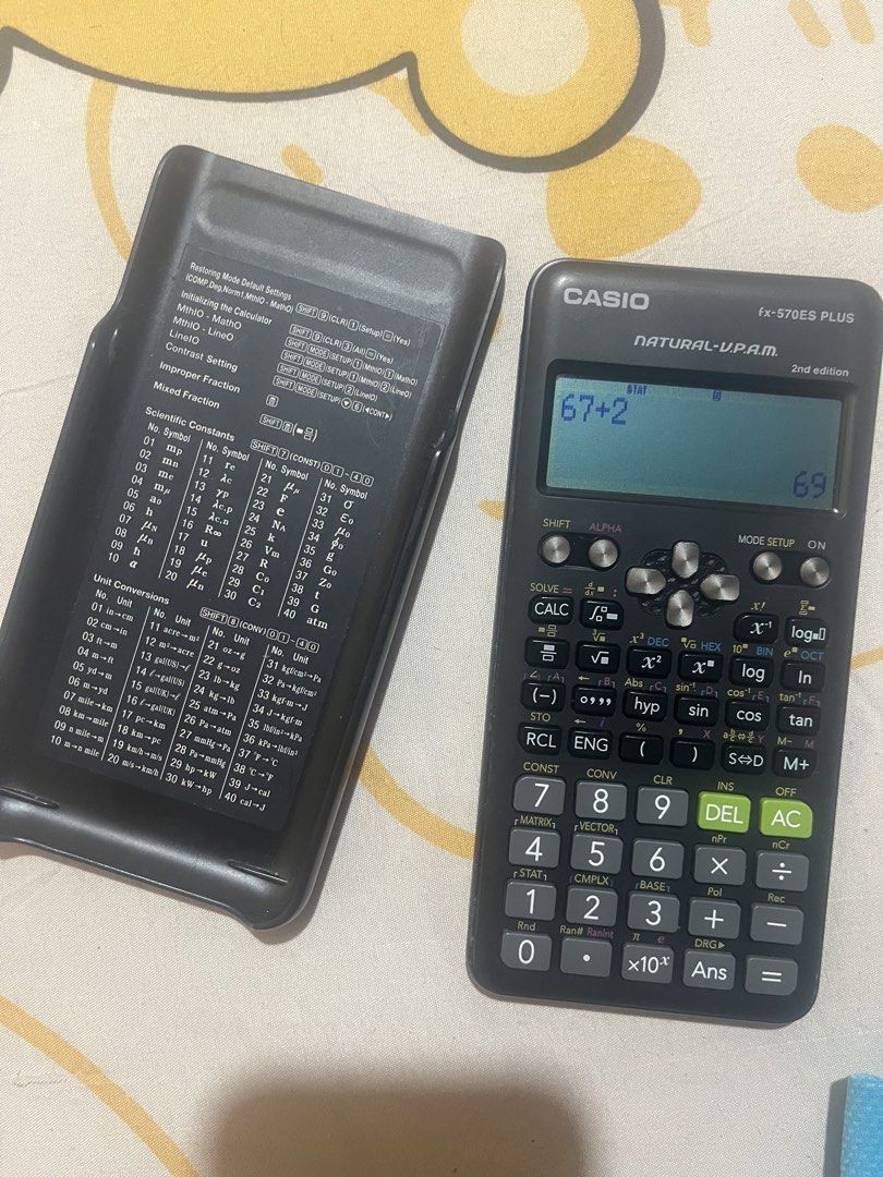 Casio fx-570ES PLUS 2nd Edition Scientific Calculator (Category: Stationery & School Supplies) located in Manila. Submitted by julian_lardizabal (Listing ID 1468791477, Image 3). Description: Casio fx-570ES PLUS 2nd Edition Scientific Calculator Price: ₱500 (Negotiable) Selling my Casio fx-570ES PLUS 2nd Edition scientific calculator. I bought it around late 2022 and mainly used it for school during 2023–2024. I no longer need it, so I’m selling 