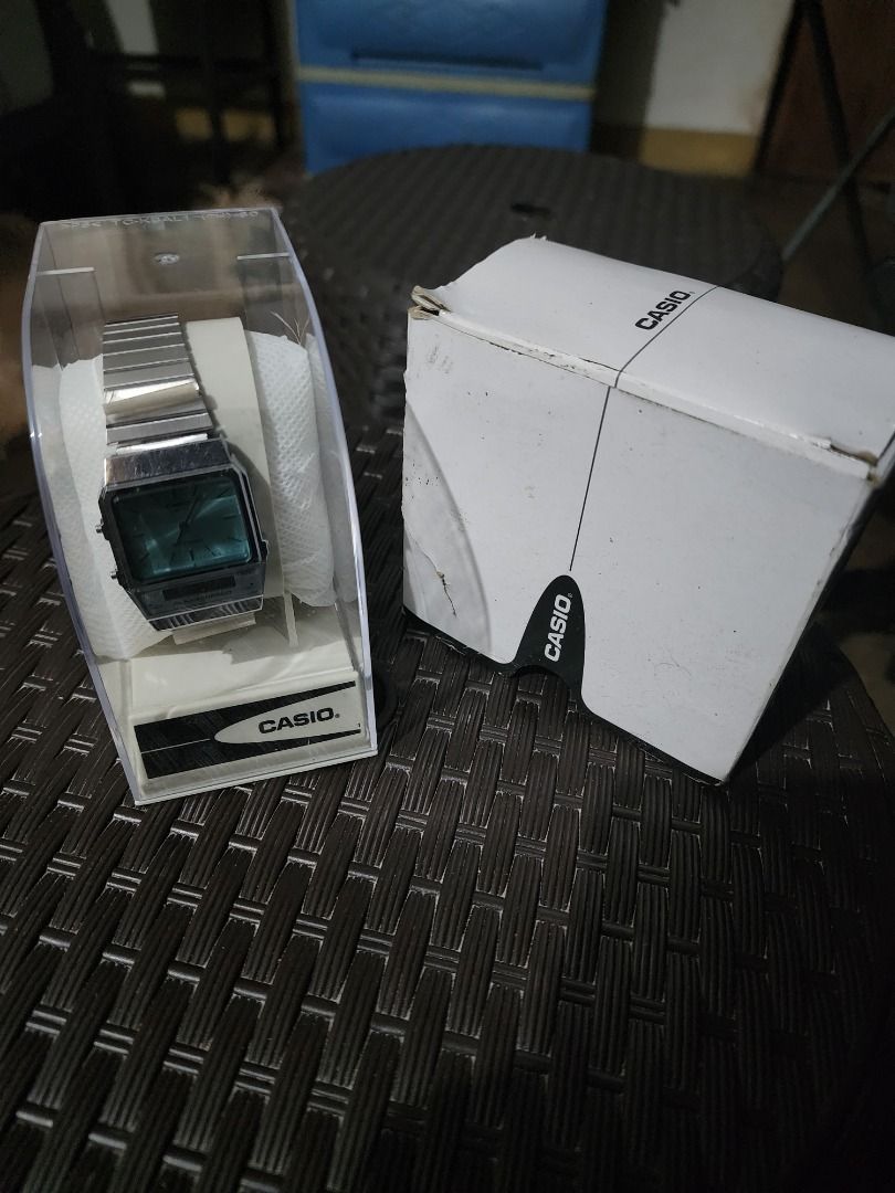 Casio Vintage AQ-800E (Category: Women's Watches) located in Marilao. Submitted by dareneflrsc (Listing ID 1468847589, Image 1). Description: No receipt po, bigay lang sa akin. Never been used! Just opened the box to check the watch. Hindi rin po kasya sa akin and not into these types of watches. .