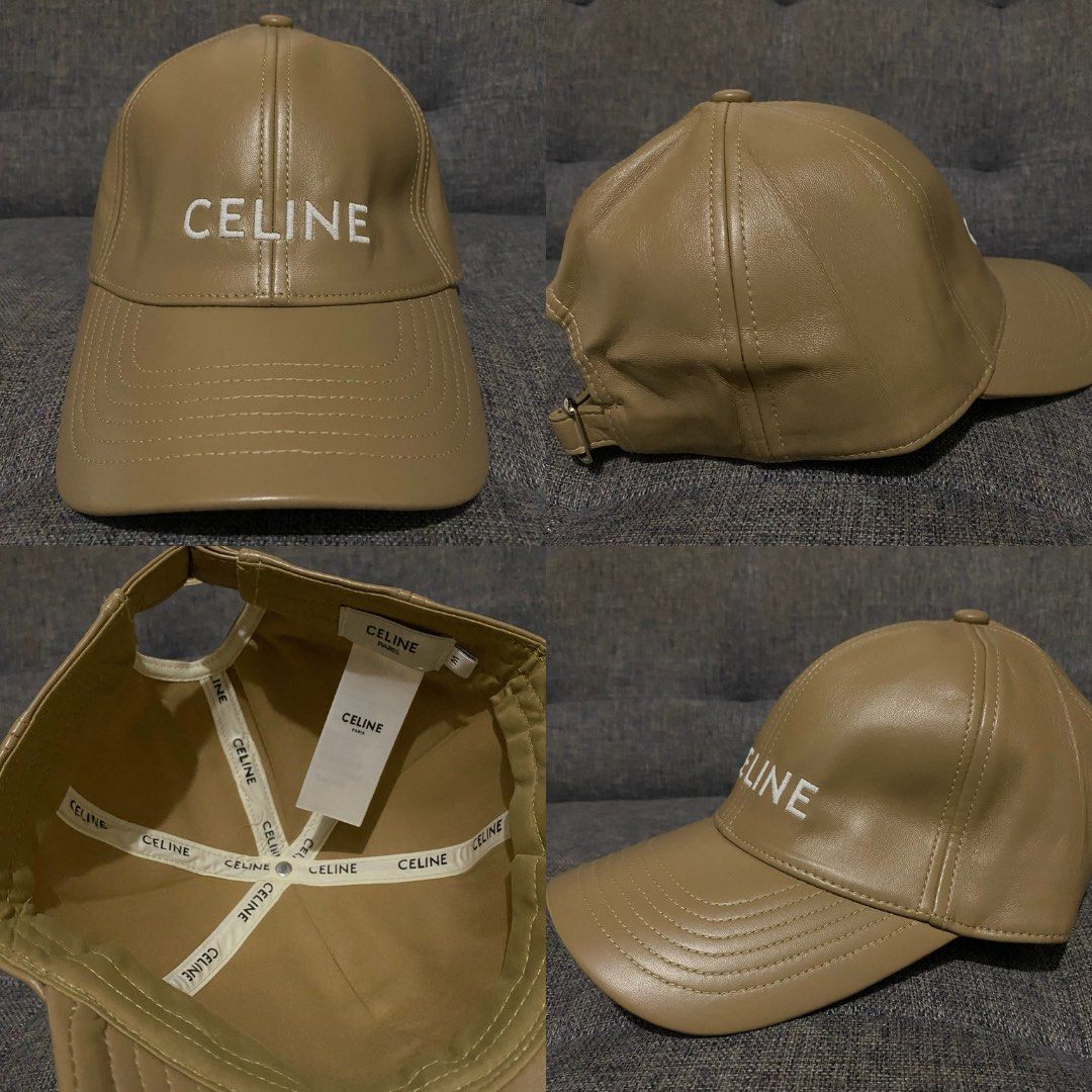 Celine Script Embroidered Leather Baseball Cap (Category: Caps & Hats) located in Antipolo. Submitted by JPtrendshop (Listing ID 1468728114, Image 1). Description: .